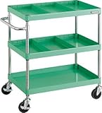 ＴＲＵＳＣＯ　フェニックスワゴン　７５０Ｘ５００　仕切２段付　ＹＧ色【PEW973S2YG】 (販売単位：1台)