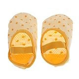 【ノーブランド品】 滑り止め　ベビー　赤ちゃん　綿　アンクルソックス　スニーカーソックス　靴下　全6色 - 黄