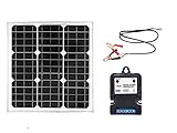 SAYA 20W12V 単結晶ソーラーパネル 太陽光発電 セット