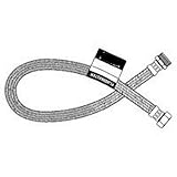 Fluidmaster B4T12 Toilet Connector, Braided Stainless Steel - 1/2" I.P. Female Straight Thread x 7/8