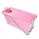 WENJUN 折りたたみバスタブ大人用折りたたみバスタブバスタブ子供用バスタブバスタブバスタブ ( 色 : ピンク ぴんく , サイズ さいず : 124*59*58 cm )