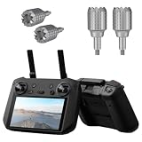 Fenmic DJI RC PRO 対応 ジョイスティック メタル 滑り止め ジョイスティック, DJI RC/RC2 RC N1/N2 ドローンリモコン 用 アクセサリー (RC PRO -グレー)