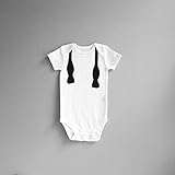 ボウタイ柄ロンパースnewborn-24months(50-95)　可愛いくておもしろい海外デザイン おもわず笑顔になっちゃうユニークなベビー服