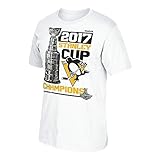 NHL Pittsburgh Penguinsメンズ2017 Finals Champions Locker Room Tシャツ、ミディアム、ホワイト