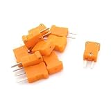 uxcell　熱電対プラグ　熱電対キット　Kタイプ　RTD回路　オレンジ　10個