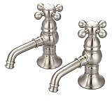 Water Creation F1-0002-02-PL Vintage Classic Basin Cocks Lavatory Faucet [並行輸入品]