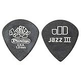 JIM DUNLOP 482 Tortex Pitch Black Jazz III 1.0mm ギターピック×12枚