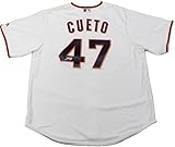 MLBサンフランシスコジャイアンツジョニー・クエト・署名マジェスティックアイボリーレプリカホームジャージー