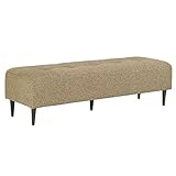 ベンチソファ 背もたれ無し ベンチチェアー 長椅子 イス ダイニング 3人掛け 布張り Baggy RG 2×6 ブラウン