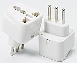 海外 変換プラグ 3ピンタイプ イタリア コンセント アダプター 海外旅行 (ブラック)