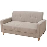 山善(YAMAZEN) ポケットコイル アームソファー(幅134)2人掛け ベージュ PKDS-135(SBE)