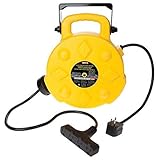 Bayco SL-8904 Professional 15 Amp 50-Foot Retractable Cord Reel, 4 Outlets [並行輸入品]