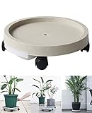 植木鉢 キャスター 移動花台 植木鉢台 キャスター付き 鉢置き台 キャスター 植木鉢台 鉢台 植木鉢 台 キャスター 受け皿 キャスター付き 台 プランター台 花台 屋外 (28.6*24.4*7.5CM,B)