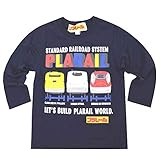 トミカ プラレール 長袖 Tシャツ ベビー キッズ 男の子 fo-nt04(95cm-PLARAIL：ネイビー)