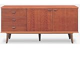 サイドボード キャビネット リビング収納 リビングボード 幅150cm 脚付き