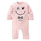 名入れ 長袖 ロンパース [LR340] 70cm ライトピンク 出産祝い 誕生日 プレゼント おしゃれな 名前入り ベビー服 女の子