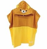 Rilakkuma フード付き バスポンチョ 変身タオル (80-95, 27チャ（リラックマ）)