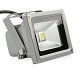 LEDMO 10W LED Flood Lights, Waterproof IP65 for outdoor, Daylight White, 6000K, 800lm, 50W Halogen E