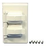 クーパー配線デバイスデバイスs1962 Wホワイト1-gang非金属デュプレックスコンセントカバー