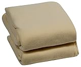Super Soft Plush Blanket in 4 Sizes and 6 Colors Available (Queen, Cream) [並行輸入品]
