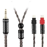 SYRNARN ケーブル 3.5mm ステレオ交換用ヘッドホンケーブル ゼンハイザー Sennheiser HD650、HD600、HD580、HD660S、HD58X、Massdrop HD6XX ヘッドホン対応 16コアアップグレード仕様／銀メッキ銅線＆カーボンアルミ合金ハウジング搭載 （3m / 10フィート）