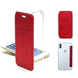 iPhone Xs ケース クリア シリコン スヌーピー iphone x ケース 手帳型 キ...