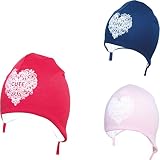 Yo 。シンコットン幼児ベビーキュートハートSpring FallハートEuropean Hat With Chin Strap tight-up カラー: レッド