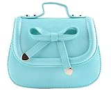 WIN　< 上品 フォーマル ポシェット リボン の モチーフ > 　ハンドバッグ　 女の子 キッズ 子供子供ポシェット 女の子ラブリーバッグ (ブルー)