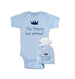 ブルー" The Prince Has Arrived "幼児One Pieceボディスーツ
