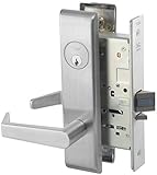 Yale 8808FL RH AUCN 626 L/CYL 8800 Mortise Lockset, Grade 1, Escutcheon Plate, Classroom, RH Field R