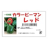 フタバ種苗 【一代交配】 カラーピーマン レッド 小袋詰(0.3ml) [カラー:レッド]