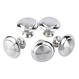 ラウンドステンレススチールキャビネットノブ引き出しハンドルキッチン食器棚ノブ、10のパック 27mm Yosoo-knob