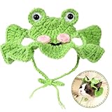 Dagongnets 猫帽子 猫コスプレ ペット用帽子 小型犬帽子 ねこのかぶりもの 耳付き 着脱簡単 可愛い 散歩 旅行 写真