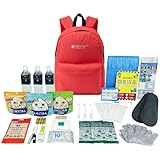 PEACEUP 30点防災セット 1人用 防災士監修 非常食 保存水 防災グッズ PBS30-RD (レッド)