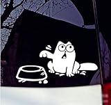 KUNFINE Simon’s Cat サイモンズキャット 猫 フューエルリッド 給油口 面白系 可愛い カーステッカー 車ステッカー ヘッドライトステッカー ステッカー デカール 個性的 汎用 車用品