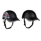 Perfk 抗UV　ヘルメット　調節可能　頭保護　野球帽　登山／サイクリング用　快適　自転車　運動適応　2個セット　　　　