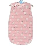 6重より柔らか パジャマ ベビー オーガニックコットン 赤ちゃん ボタン開閉式 肌触り抜群 寝袋 40*85 cm アルパカピンク