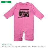 BabyChips ビートボックス(名入れ長袖ベビーロンパース) 80 ピンク