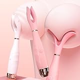 乳首攻め アダルトグッズ ディルド 初心者 細い SMグッズ 女性用 乳首バイブ 電マでぃると 【2in1 乳首クリップ バイブ】10段階 振動 ローター 180° 角度調整 USB充電 舐めローター 焦らしプレイ 乳首開発 乳首責め 大人のおもちゃ (ピンク)