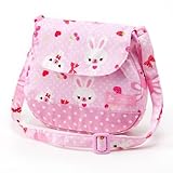 元気にお出かけベビーショルダーバッグ　ハッピーうさちゃん仲良しうさちゃん（水玉ピンク）　B1703600　日本製