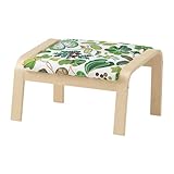 【IKEA/イケア】POÄNG フットスツール, バーチ材突き板, スィッマルプ グリーン