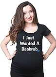 I Just Wanted A Backrubマタニティ妊娠TシャツTee US サイズ: M カラー: ブラック