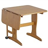 関家具(Sekikagu) ダイニングテーブル ナチュラル 幅70~100×奥行75×高さ70cm 伸長式 キャスター付き 152227