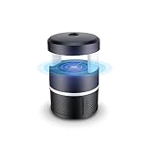 SAREYFLY 蚊取り器　UV光源吸引式捕蚊器　USB給電式　LEDライト　可愛い　超静音　無放射　無害　ベビー、妊婦にも安全　吸込み式　薬剤不要　台所　居間　寝室　オフィス　省エネ (ブラック)