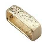 kokoungkuan ベルト ループ 定環 ハンドメイド彫刻 真鍮ブラス 巾35㎜ ゴールド … (ループ)