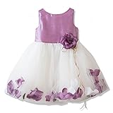 (キャサリンコテージ) Catherine Cottage子供服 PC734YB 花びら揺れるロマンティックベビードレス 90cm ライラック