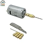 DC 24 V モータハンドドリル 3.17 mm 黄銅製コレット PCB ドリル木材の + ツイストビットに設定されます。