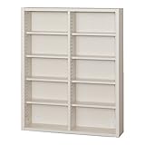 小島工芸 日本製 組立不要 健康仕様のFフォースター 耐荷重に優れた中がしっかりつまった丈夫な棚板 奥行20cm 薄型オープンシェルフ ESOP-90P ホワイト [幅89.5cm 高さ110.2cm] 2319100