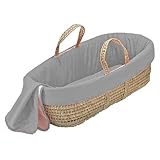 bkb Solid Color Moses Basket Grey [並行輸入品]