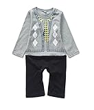 (ビグッド)Bigood ベビー 新生児着ぐるみ 赤ちゃん ジャンプスーツ 男の子 カバーオール ロンパース 出産祝い プレゼント（グレー・95）